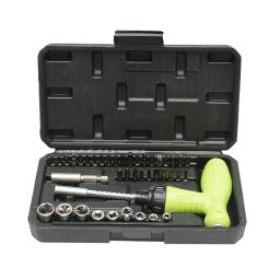 Trusa surubelnita cu biti si tubulare 5-13 mm, 41 piese Breckner Germany