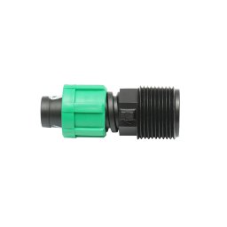 Conector pentru banda de picurare D17 mm cu filet exterior 3/4 pentru irigatii