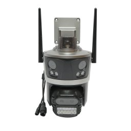 Camera de supraveghere WiFi PTZ 12MP cu 4 lentile, detectie umana si iCSee