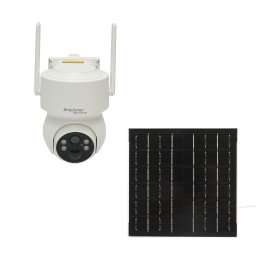 Camera de supraveghere solara 4MP PTZ WiFi cu detectie PIR si iCSee