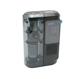 Compresor aer portabil digital 12V 100W cu LED, USB-C si baterie externa