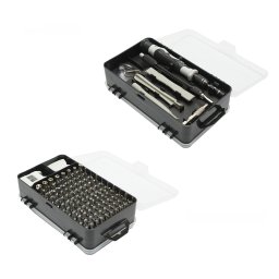 Trusa surubelnite de precizie 115 piese pentru electronice, telefoane si gadgeturi