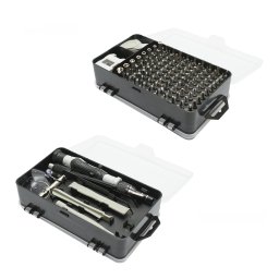 Trusa surubelnite de precizie pentru electronice, 120 piese, biti Torx, cruce si hexagonal