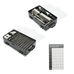 Trusa surubelnite de precizie 139 piese pentru electronice si telefoane