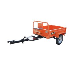 Remorca basculabila pentru motocultor THOR 450 kg, bena 140x100x30 cm