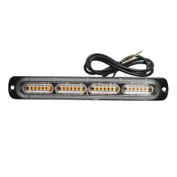 Lampa gabarit LED galbena 12-24V, 24W, 24 LED-uri, 190x28x10 mm