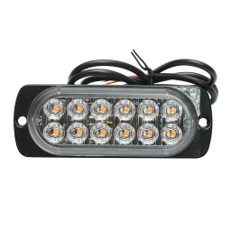 Lampa gabarit LED galben 12-24V, 12W, 12 LED-uri, 110x40x12 mm