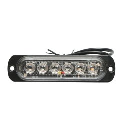Lampa de gabarit LED galbena 12-24V, 6W, 6 LED-uri, 110x30x12 mm
