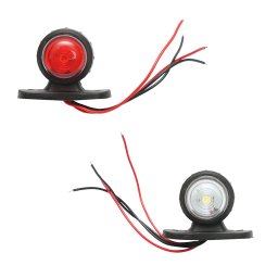 Lampa laterala de gabarit LED 24V rosu-alb pentru camion si remorca