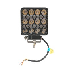 Proiector LED patrat 36W cu DRL galben, 9-80V, IP67, aluminiu, Breckner