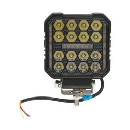 Proiector LED patrat 48W cu DRL alb-galben, 9-80V, IP67, Breckner Germany