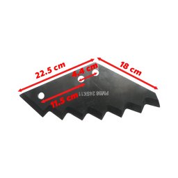 Cutit pentru remorca de furaje Kuhn, 7 dinti, 8 mm, OEM A5302190