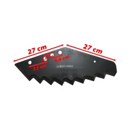 Cutit pentru remorca de furaje Kuhn, 9 dinti, grosime 8 mm, OEM A5303620