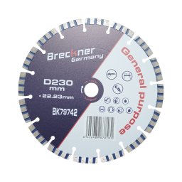 Disc diamantat turbo segmentat 230x22,23 mm pentru beton armat si piatra