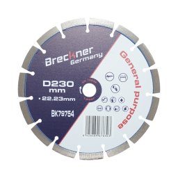 Disc diamantat segmentat 230x22,23 mm pentru beton si zidarie Breckner