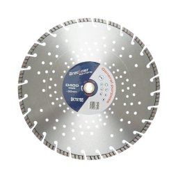Disc diamantat turbo segmentat 400x30 mm pentru beton armat si piatra dura
