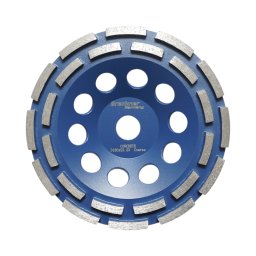 Disc cupa diamantat 180x22,23 mm dublu rand pentru slefuire beton si piatra