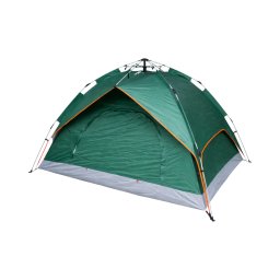 Cort camping pop-up pentru 2 persoane, impermeabil, UV, 2 intrari, verde