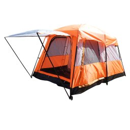 Cort camping pentru 2-4 persoane cu terasa, impermeabil, UV, 330x210x180 cm