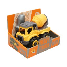 Camion betoniera Montessori DIY pentru copii 3+ ani, cu accesorii