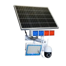Lampa solara LED 300W cu camera WIFI, alarma, panou 60W si baterie 14000mAh