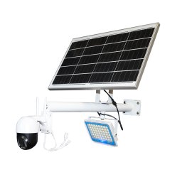 Lampa solara LED 200W cu camera WiFi PTZ 360° si panou solar 50W