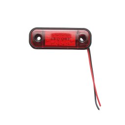 Lampa laterala de gabarit slim LED rosie 12-24V, 84x24 mm, Breckner