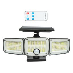 Lampa LED 30W cu panou solar 1.8W/5.5V, baterie 2400mAh, senzor de miscare si telecomanda IP65 Breckner Germany
