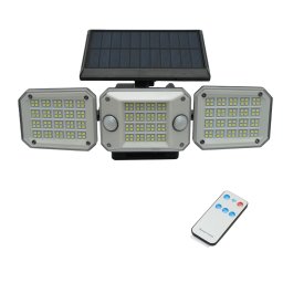 Lampa LED solara cu senzor de miscare, telecomanda si IP65 Breckner