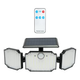 Lampa solara LED 6W cu senzor de miscare, telecomanda si panou solar