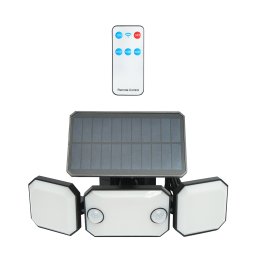 Lampa LED cu panou solar 1.8W/5.5V, baterie 2000mAh, senzor de miscare si telecomanda IP65 Breckner Germany