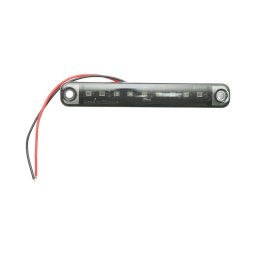 Lampa gabarit laterala LED slim rosie fumurie 12-24V 100x15x10 mm