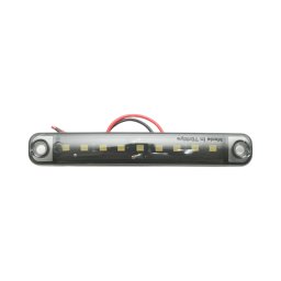 Lampa gabarit laterala LED slim 12-24V alba, fumurie, 100x15x10 mm
