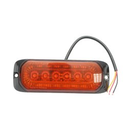 Lampa laterala stroboscopica LED galbena 12-24V, 9 functii, FR1287
