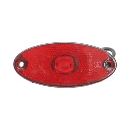 Lampa de pozitie laterala LED ovala rosie 12-24V Breckner 100x45 mm
