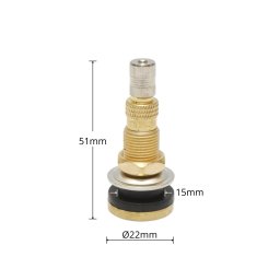 Valva tubeless agricola din alama 51 mm TR618A pentru anvelope