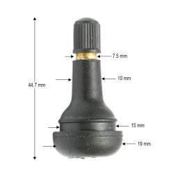 Valva roata tubeless TR413, 43 mm, pentru anvelope fara camera