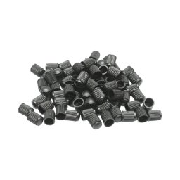 Capace valva ventil din plastic negru, set 100 bucati pentru roti