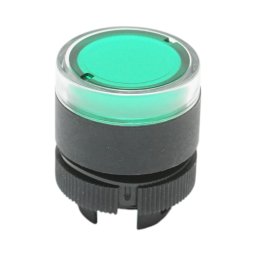 Cap buton iluminat verde Ø22 mm LAY5, compatibil XB2, Breckner Germany