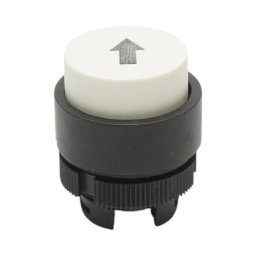 Cap buton comanda alb convex cu sageata sus Ø22 mm LAY5 Breckner