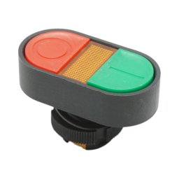 Cap buton comanda dublu rosu-verde Ø22 mm LAY5 Breckner Germany