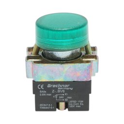 Buton indicator LED verde 24V LAY5 Breckner Germany pentru panouri