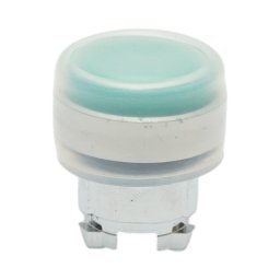 Cap buton comanda verde cu capac de protectie Ø22 mm, compatibil ZBE