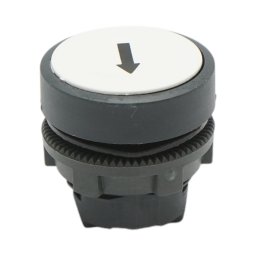 Cap buton de comanda alb Ø22 mm cu sageata sus, compatibil ZBE