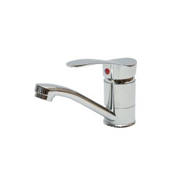 Baterie pentru chiuveta de bucatarie cu pipa mobila 19 cm, crom lucios, Breckner Germany