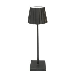 Lampa de masa LED reincarcabila 3W, neagra, USB-C, Breckner Germany