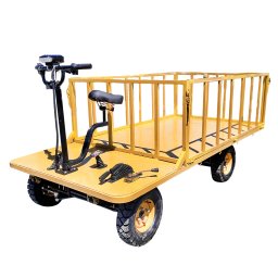 Carucior platforma electric pentru transport marfa 800W, 40V, 2.5x1.25 m, 1000 kg, Thor