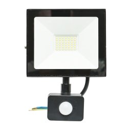 Proiector LED 30W cu senzor de miscare, 2700 lm, 6400K, IP44, Breckner