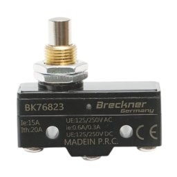 Limitator de cursa cu buton 15A, 125-250V AC/DC, Breckner Germany