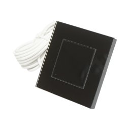 Termostat WiFi pentru incalzire in pardoseala si boiler, negru, 86x86 mm